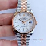 EW factory Copy Rolex Oyster Perpetual Datejust Jubilee White Dial Watch 36mm